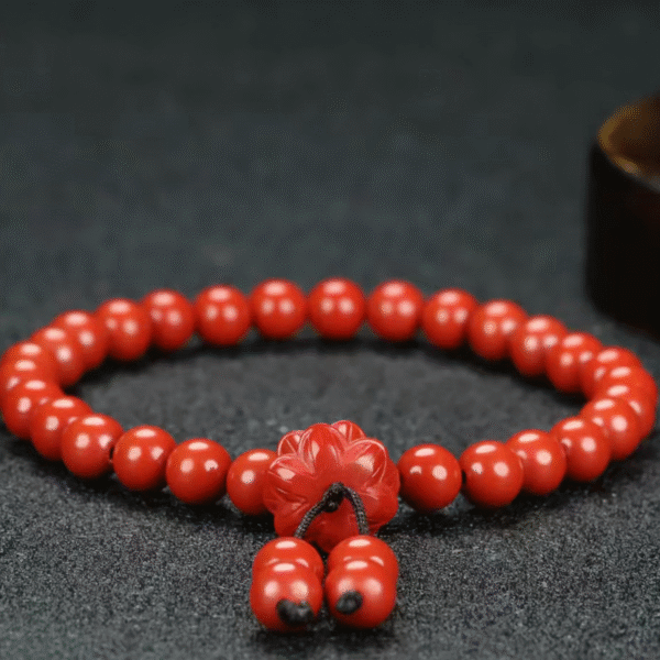 Cinnabar Bead Bracelet Collection