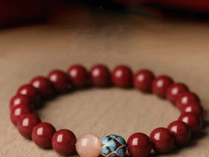 Cinnabar Clarity Bracelet: Crane's Shadow, Zen's Heart