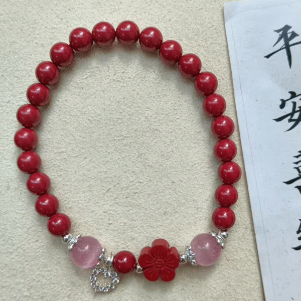 Cinnabar Bead Bracelet Collection - Image 14
