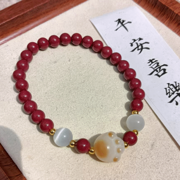 Cinnabar Bead Bracelet Collection - Image 9