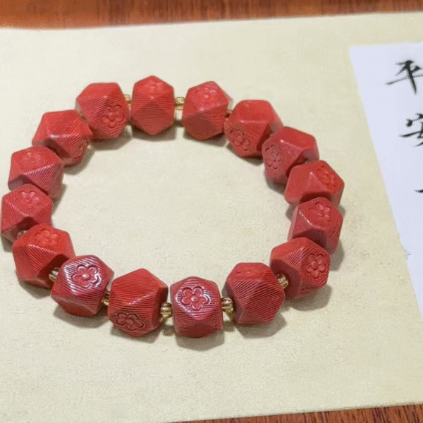 Cinnabar Bead Bracelet Collection - Image 8