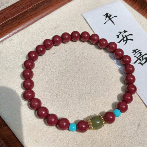 Cinnabar Bead Bracelet Collection - Image 6