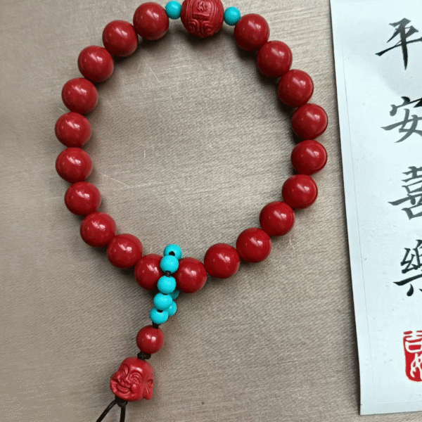 Cinnabar Bead Bracelet Collection - Image 3