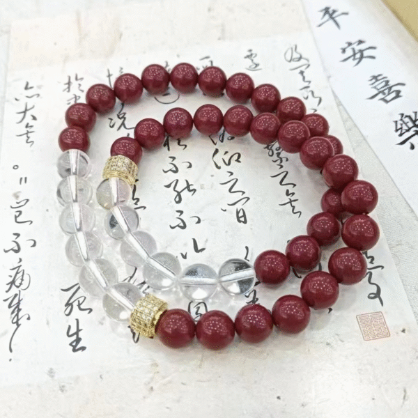 Cinnabar Bead Bracelet Collection - Image 4