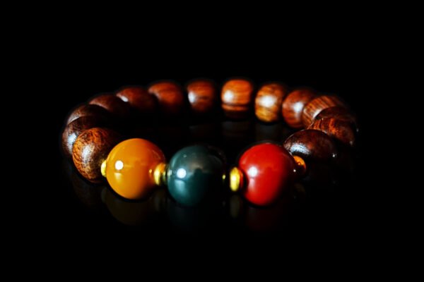 Three Blessings Sandalwood Bracelet