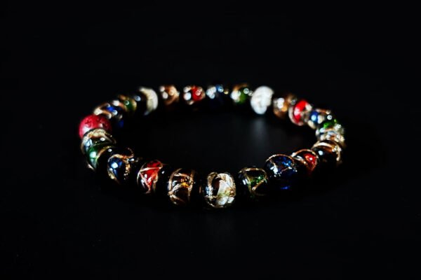 Incense Ash & Glass Bead Bracelet: Realm of Sacred Dust - Image 3
