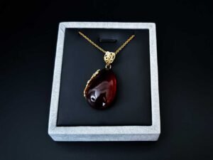 Blood Amber Pendant