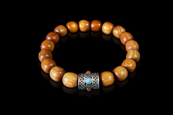 Sandalwood Bead Bracelet: Echoes of Ancient Temples - Image 3
