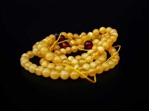 Warm Amber Bead Bracelet