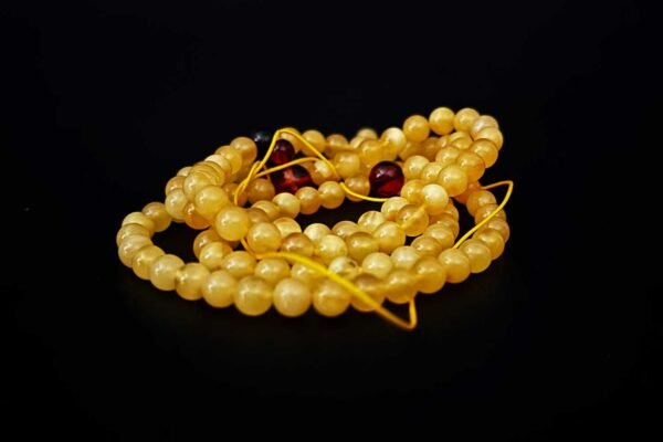 Warm Amber Bead Bracelet