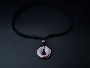 Cinnabar Raw Stone Pendant